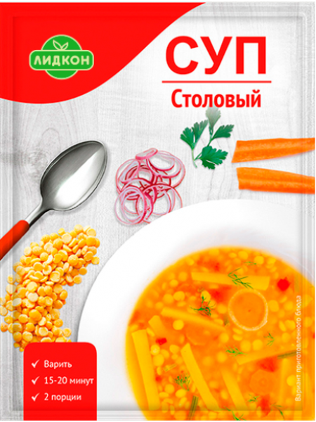Суп Столовый 70г*20 Лидапищеконцентраты Суп Столовый 70г*20 Лидапищеконцентраты